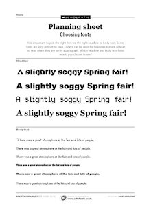 Read All About It! – Choosing fonts