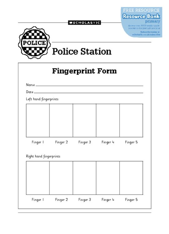 Fingerprint form