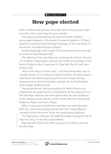 New pope elected