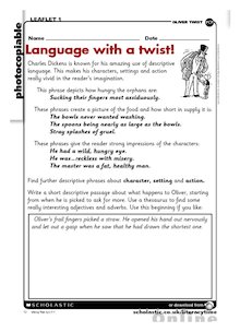 Language with a twist! – Charles Dickens