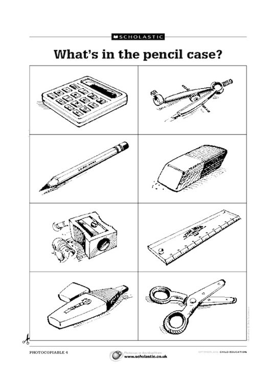 What's in the pencil case?