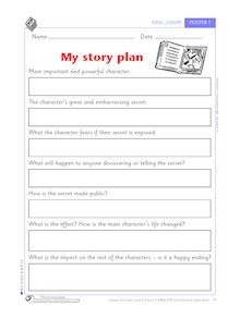 My story plan – planning grid