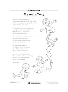 ‘My mate Tony’ poem