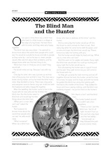 ‘The Blind Man and the Hunter’ story
