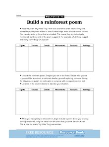 Build a rainforest poem