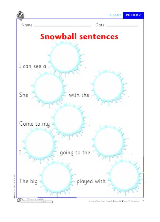 Snowball sentences 