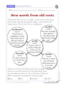 Word roots and word endings
