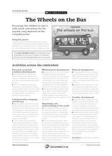 The Wheels on the Bus – activities