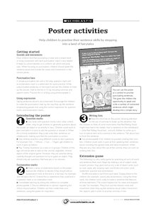 Poster activities
