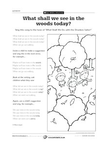 ‘What shall we see in the woods today?’ song