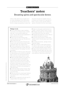 Spires and domes – activities