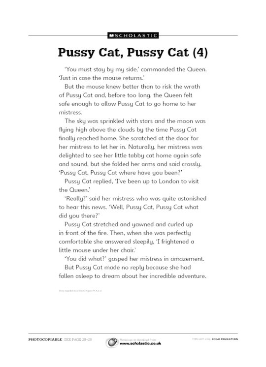 Pussy Cat, Pussy Cat (4)