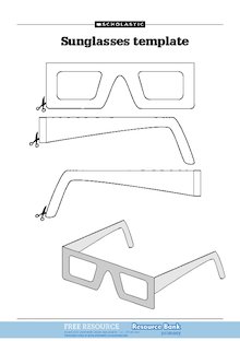 Sunglasses template