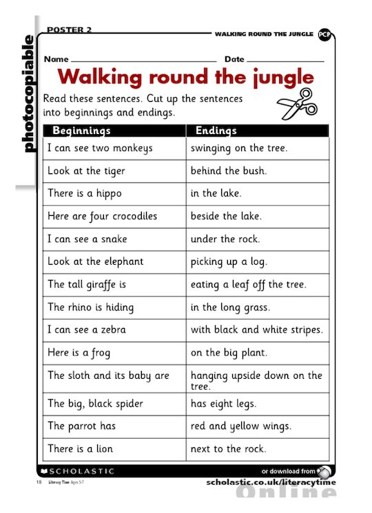 Walking round the jungle