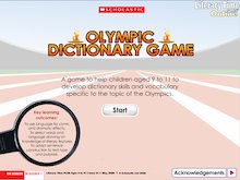 Olympic dictionary game – interactive whiteboard resource