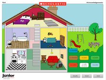 French vocabulary about houses – drag-and-drop activity