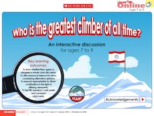 Who is the greatest climber of all time? – interactive resource
