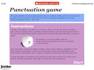Punctuation dice game