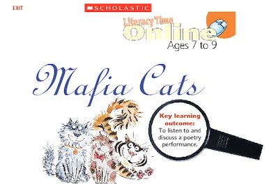 Mafia Cats poem read by Roger McGough Primary KS2 teaching