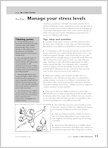 Manage your stress levels (1 page)