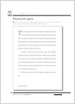 Playing the game (1 page)