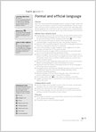 Formal and official language (1 page)