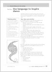 Use language to inspire dance (1 page)