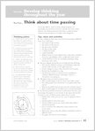 Think about time passing (1 page)