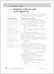 Explore actions and consequences (1 page)