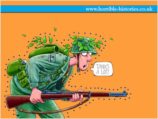 Horrible Histories Soldier Wallpaper