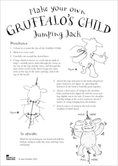 Gruffalo Jumping Jack Instructions