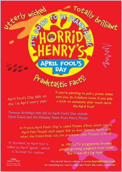 Horrid Henry's April Fool's Facts!