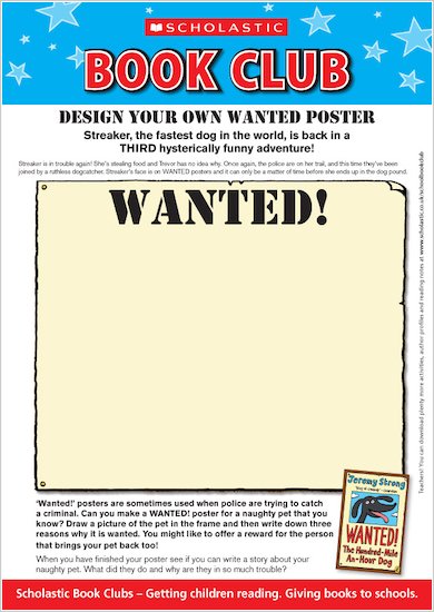 Making a WANTED! picture