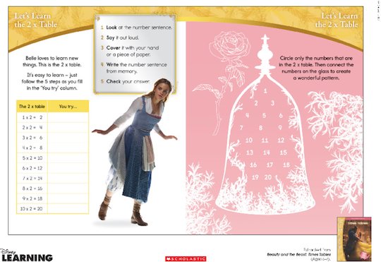 Disney learning - Beauty and the Beast worksheet