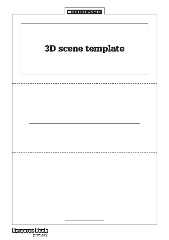 3D scene template