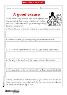 A good excuse – characters