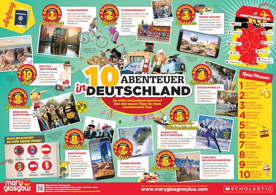 Poster: 10 Abenteuer in Deutschland