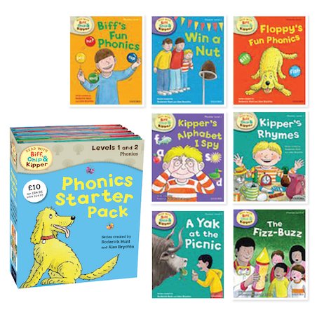 Read with Biff, Chip and Kipper: Phonics Starter Pack