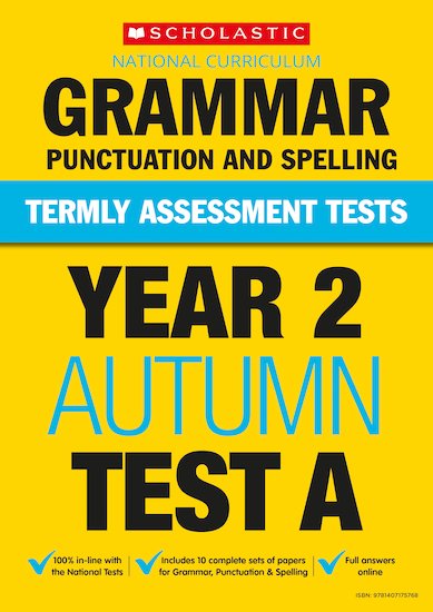 Year 2 Grammar, Punctuation and Spelling Test A x 10