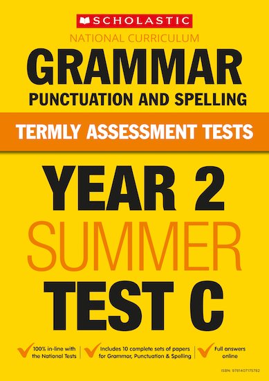 Year 2 Grammar, Punctuation and Spelling Test C x 10
