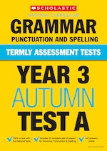 Termly Assessment Tests: Year 3 Grammar, Punctuation and Spelling Test A x 10