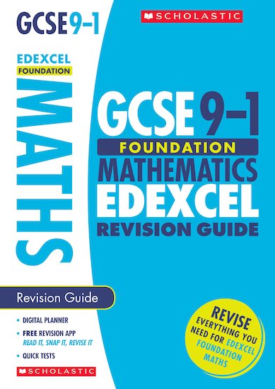 GCSE Grades 9-1: Foundation Maths Edexcel Revision Guide x 10