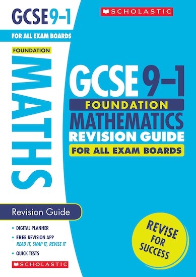 GSCE Grades 9-1: Foundation Maths Revision Guide for All Boards x 10