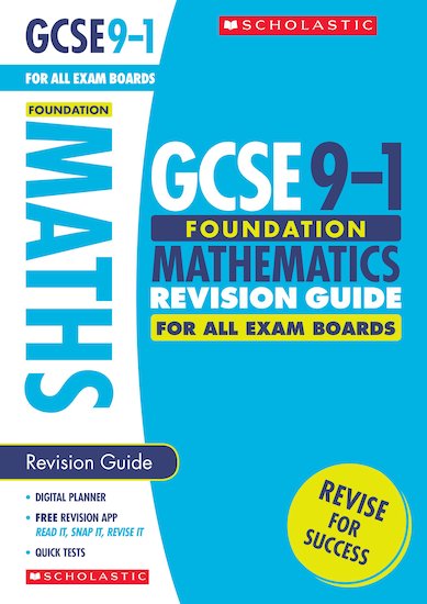 Gsce Grades 9 1 Foundation Maths Revision Guide For All Boards X 10 Scholastic Shop