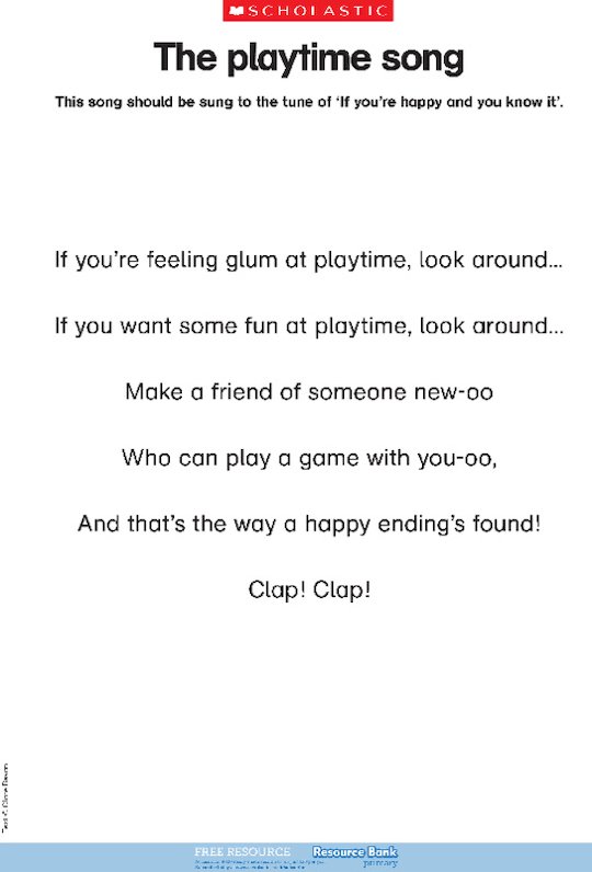 The playtime song