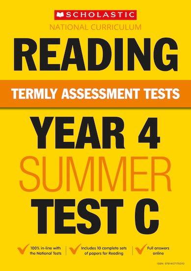 Termly Assessment Tests: Year 4 Reading Test C x 30