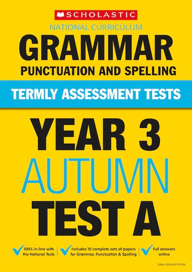 Year 3 Grammar, Punctuation and Spelling Test A x 30
