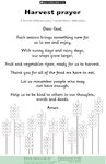 Harvest prayer (1 page)
