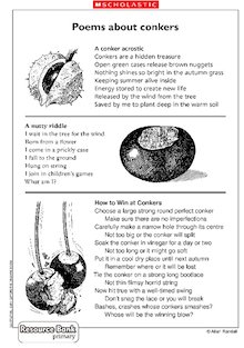 Poems about conkers