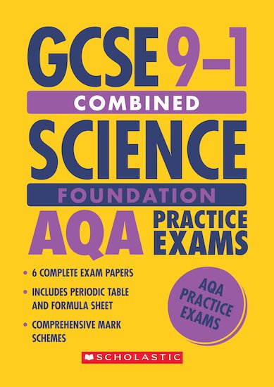 GCSE Grades 9-1: Foundation Combined Science AQA Practice Exams (6 papers) x 30